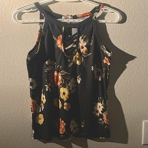 black floral top